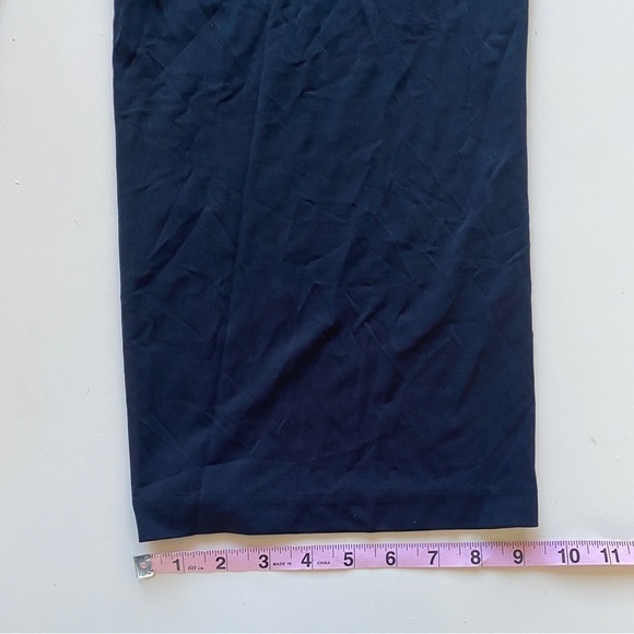 NWT Calvin Klein Blue Rayon Blend Lightweight Dress Work Zip Pants Women’s Small - Picture 10 of 12